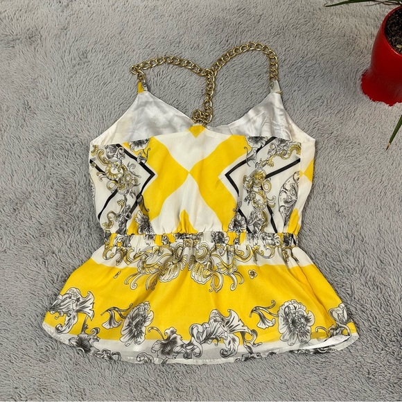 2B gold chains peplum top - Picture 9 of 11